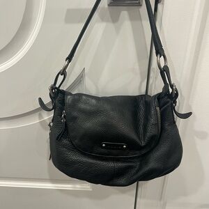 Elegant Black Leather Shoulder Bag